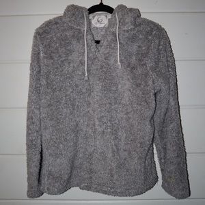 Furry Grey Hoodie